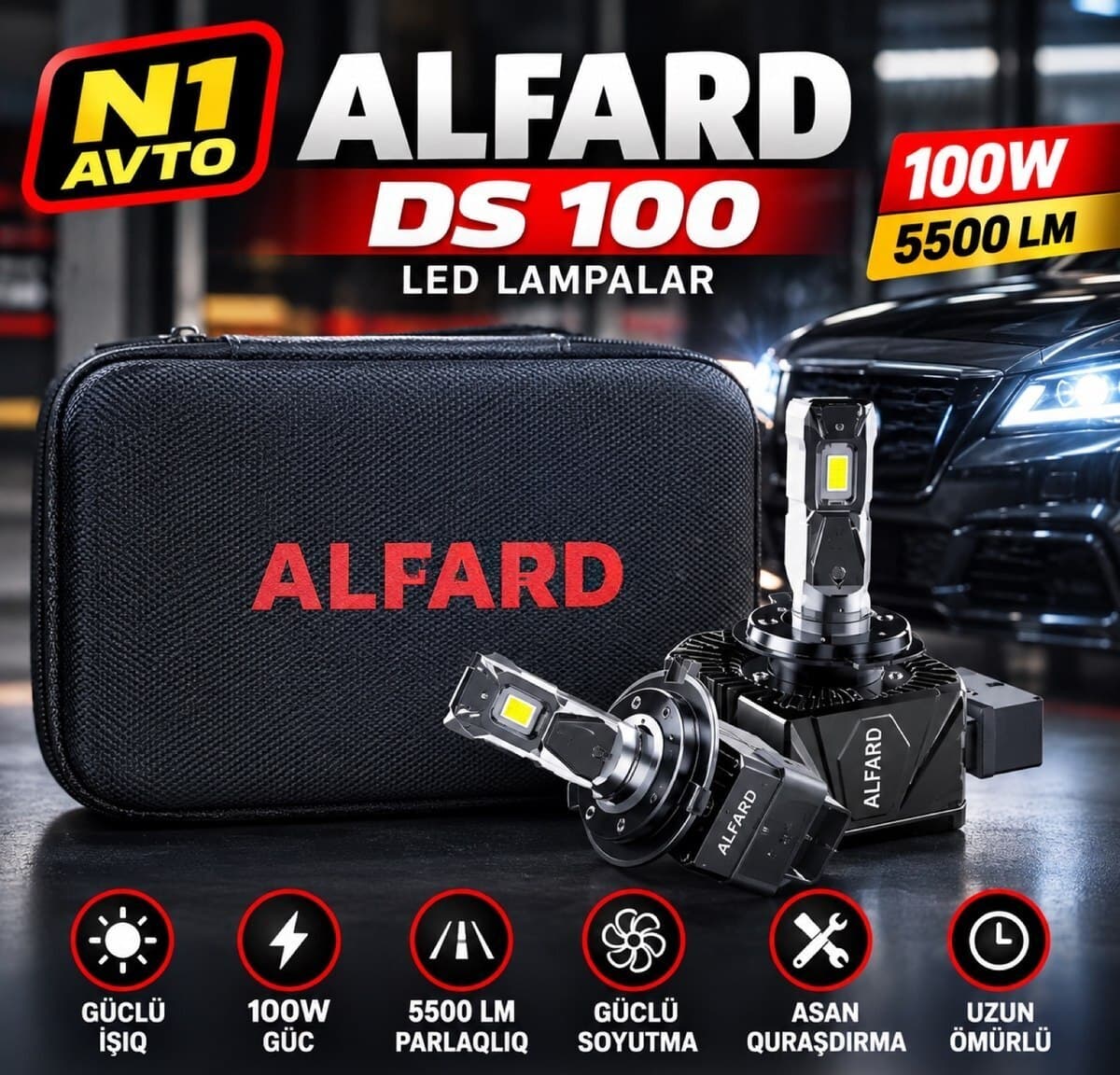 LED işıq Toyota Alphard üçün