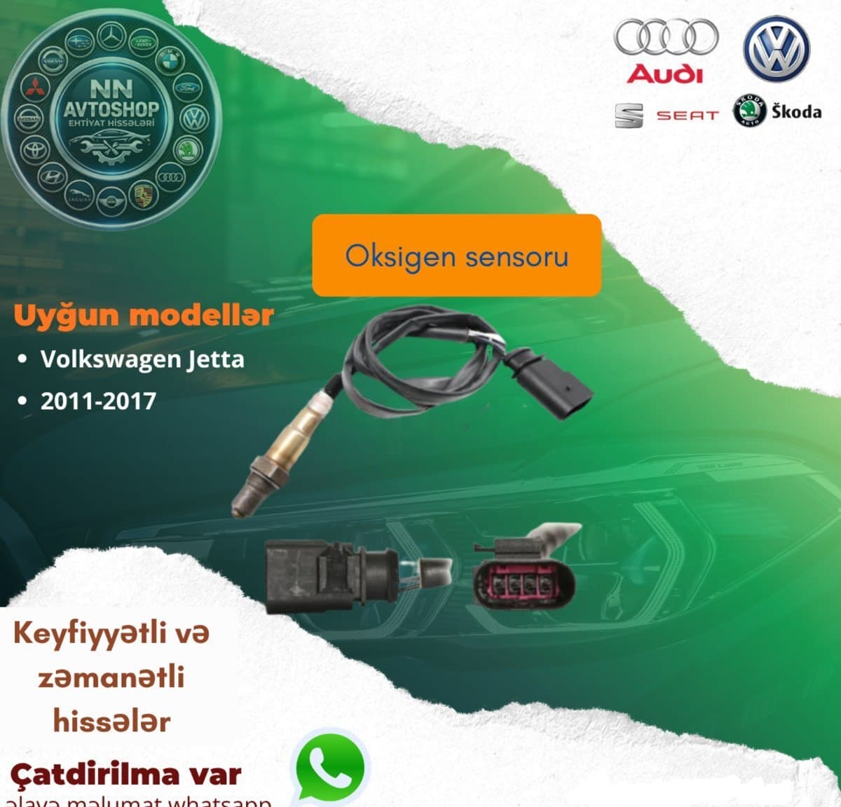 Katalizator sensoru Volkswagen Jetta 2011-2017