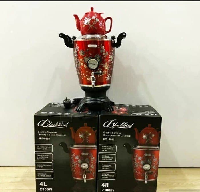Samovar Paslanmayan polad material