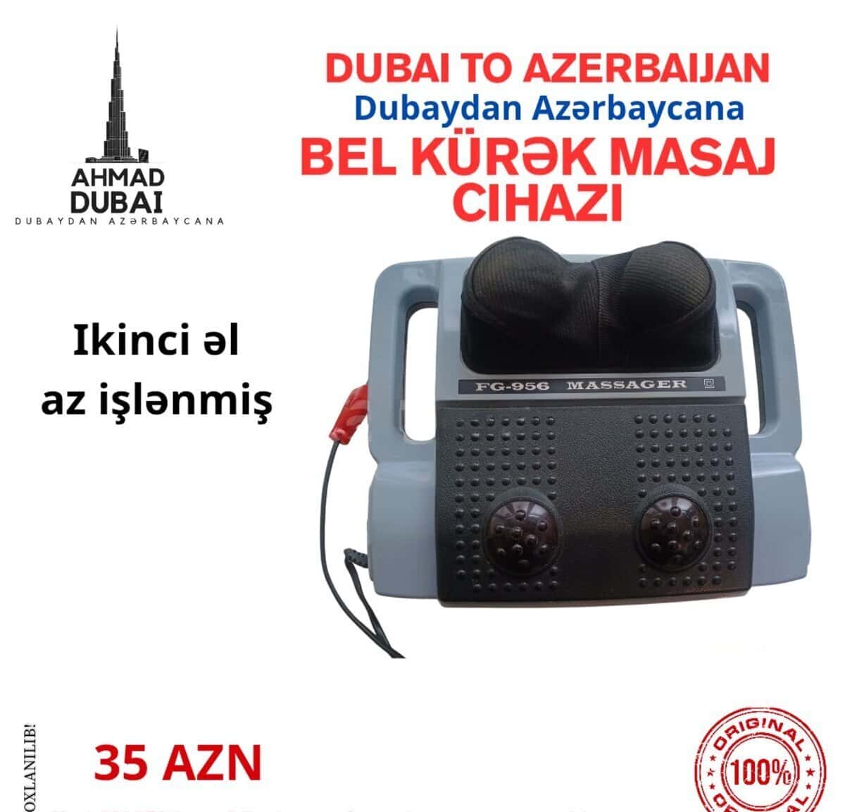 Masaj aparatı bel, kürək, ayaq və boyun üçün - Tenderyard