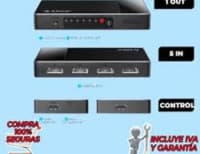HDMI switcher Orico HD-5H-GY-BP 5-in-1-out 4K 60Hz — şəkil 1