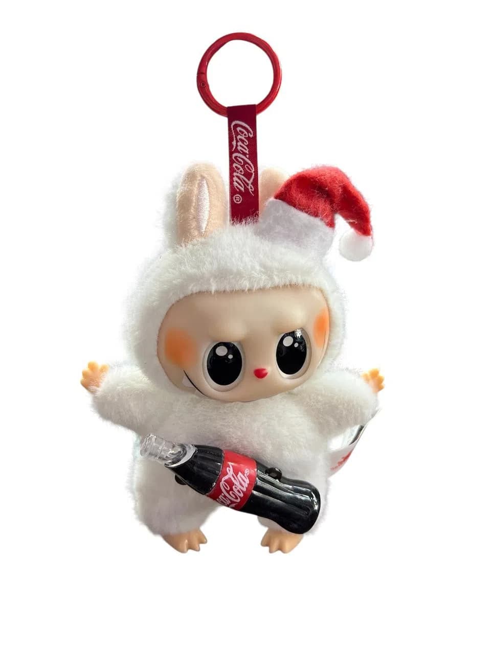 Yumşaq oyuncaq Labubu Coca-Cola brelok 17 sm