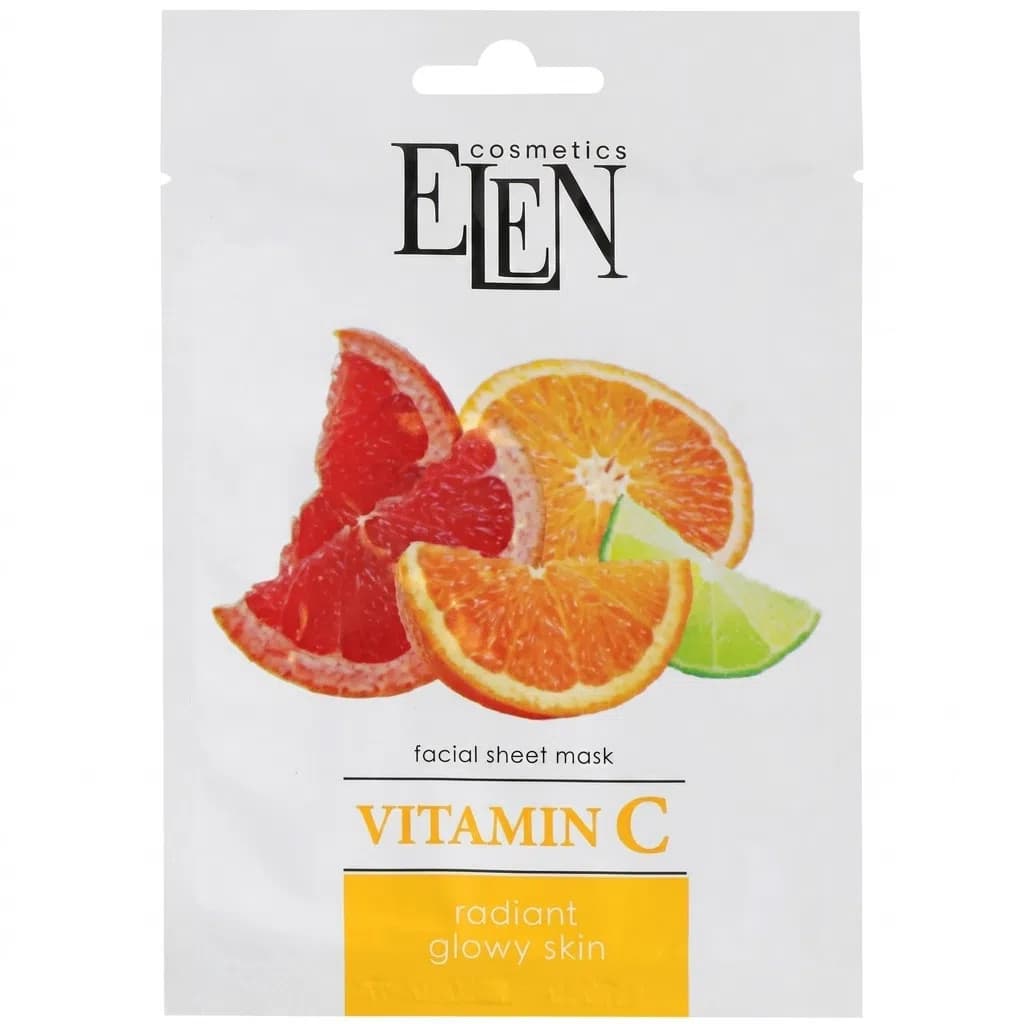 Elen Cosmetics Vitamin C Parça Üz Maskası 25 ml