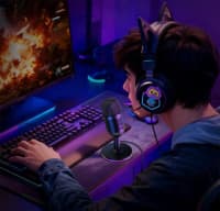 Mikrofon Hoco L25 Bright USB RGB — şəkil 1