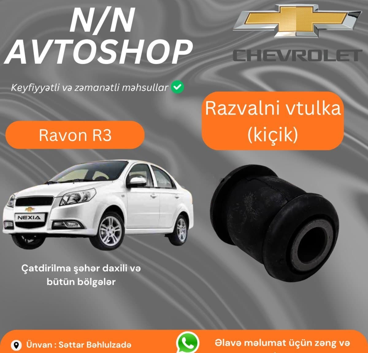 Razval vutulkası Ravon R3