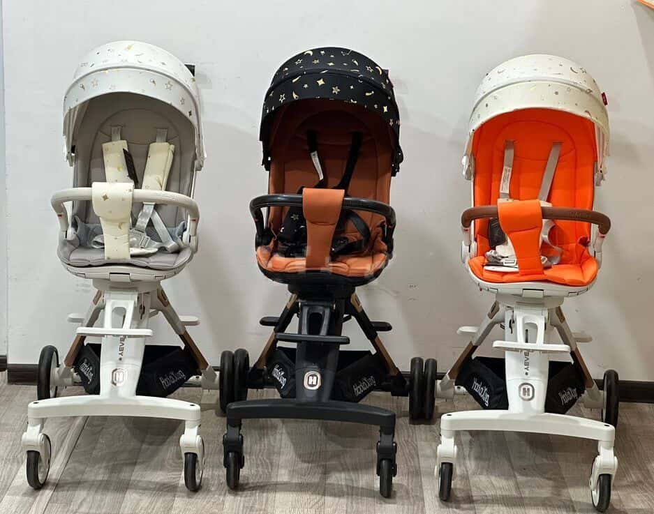 Unisex baby stroller, Black color - Tenderyard
