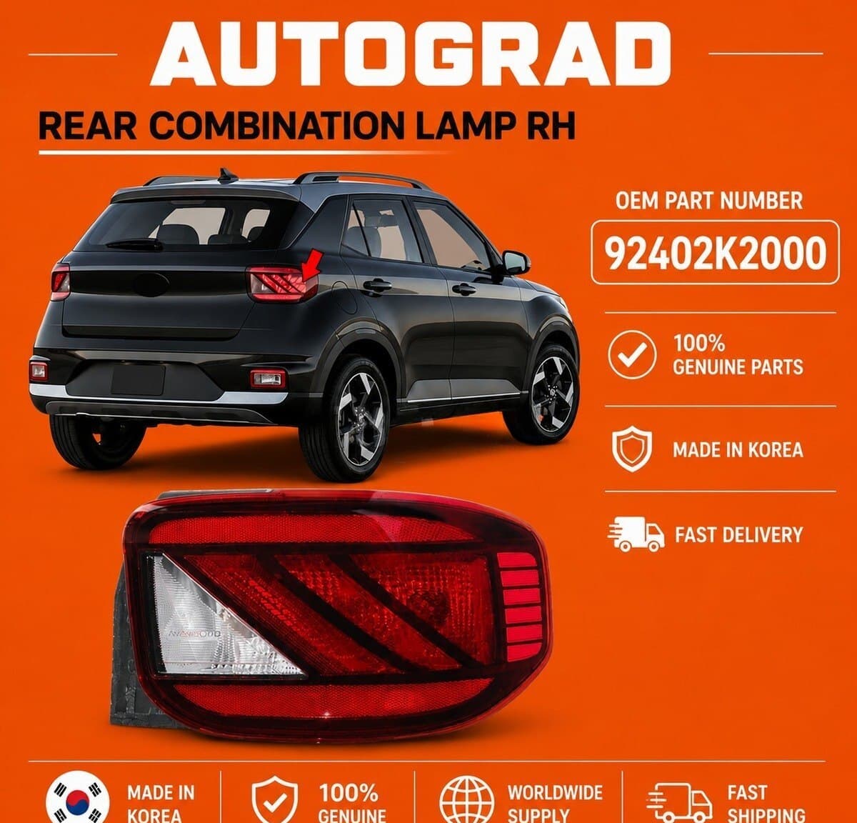 Arxa stop Hyundai Venue 2019-2023