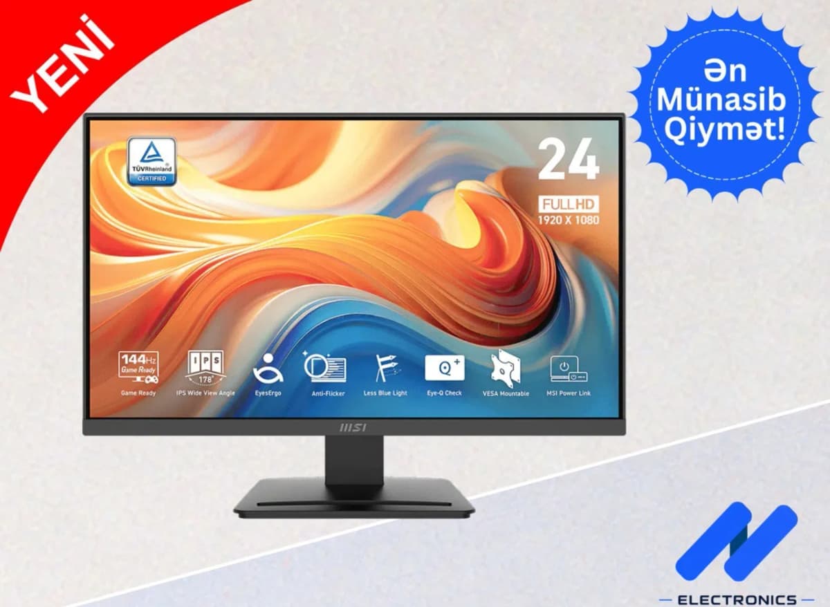 Monitor MSI PRO MP243L E14 23.8" 144Hz