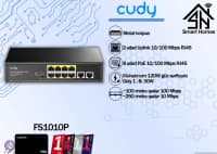 PoE Switch Cudy FS1010P 8-port 10/100M — şəkil 2