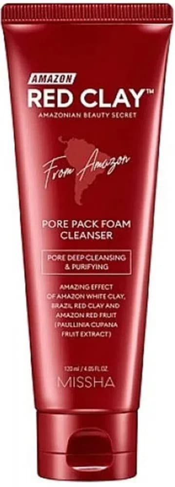 Amazon Red Clay Üz Yuma Köpüyü, 120 ml