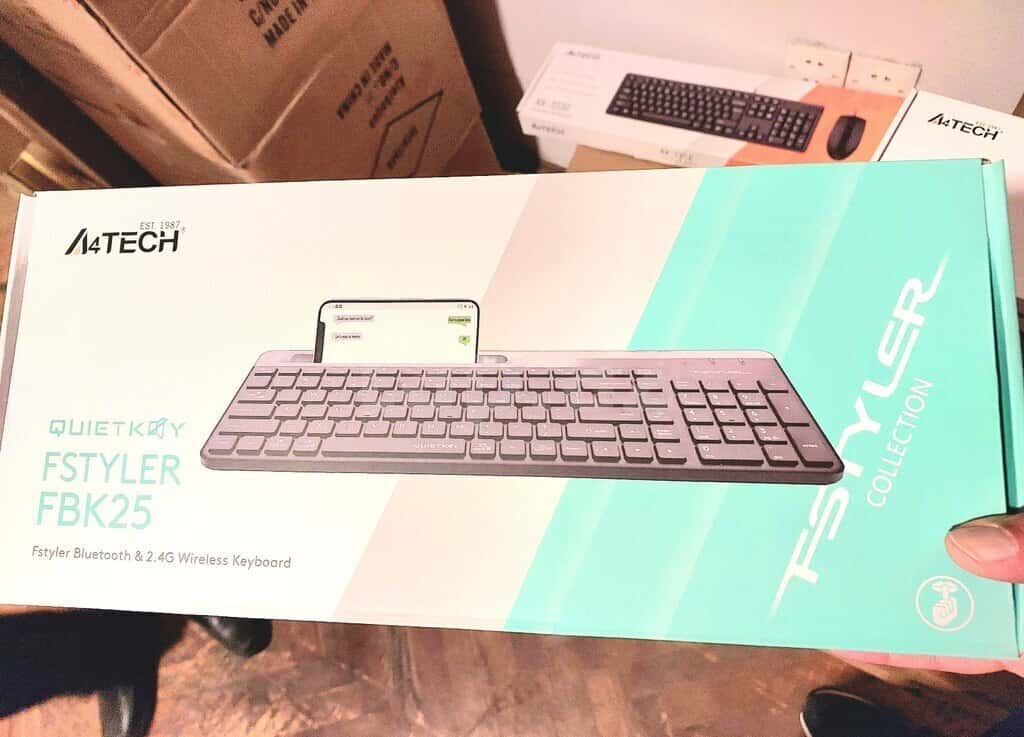 A4Tech Fstyler FBK25 Bluetooth and Wireless Keyboard - Tenderyard