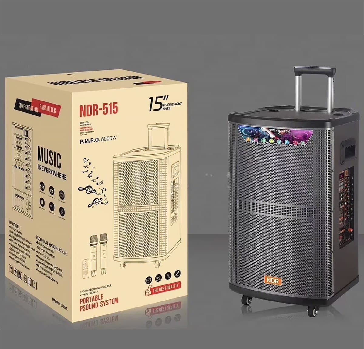 NDR-515 Bluetooth Simsiz Dinamik və Sabvufer