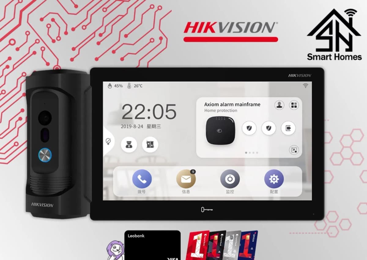 Domofon dəsti Hikvision 10 düymlük antivandal