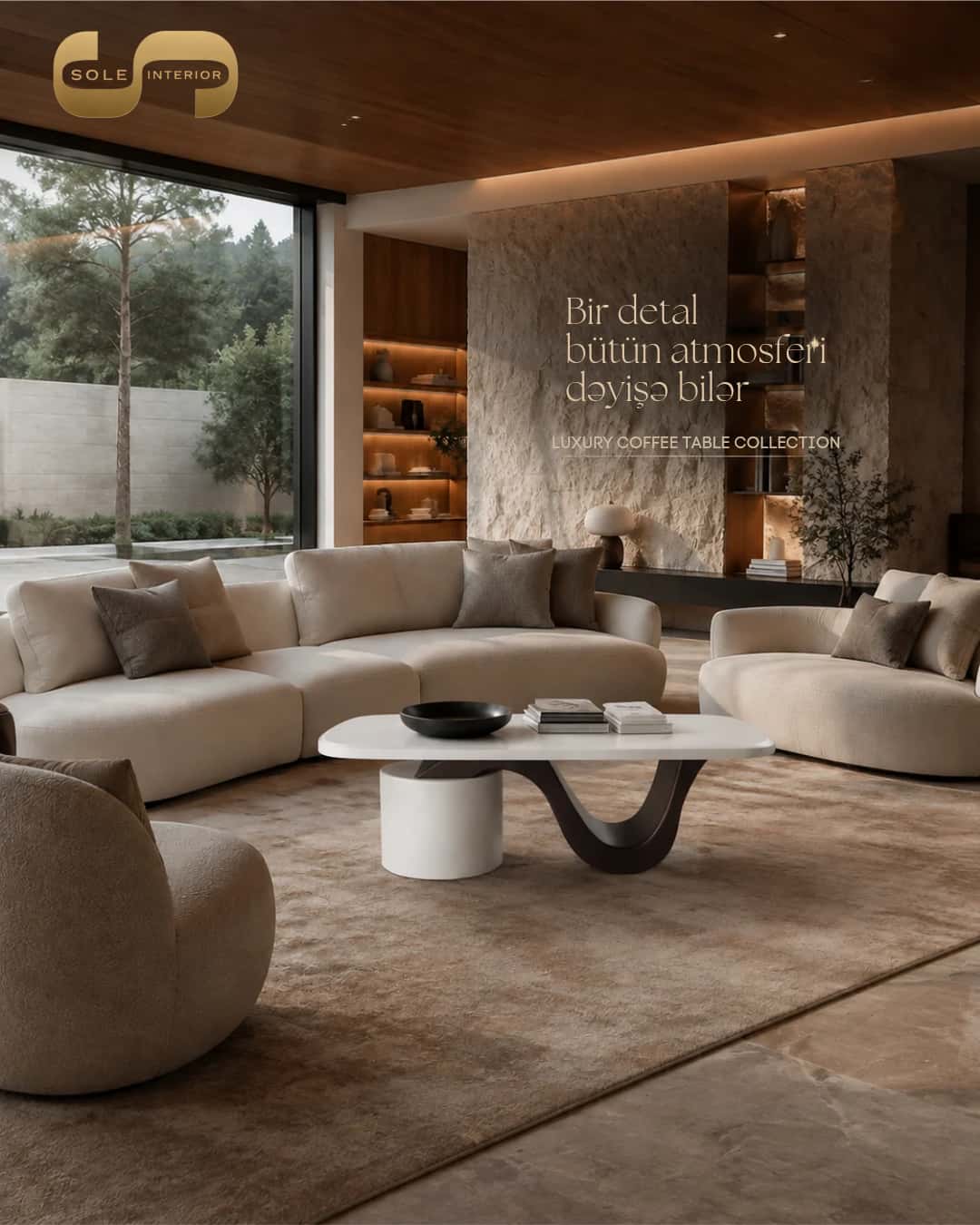 Coffee table White, Regular - Tenderyard