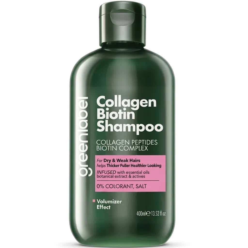 Greenlabel Collagen & Biotin Şampunu, 400 ml - Tenderyard