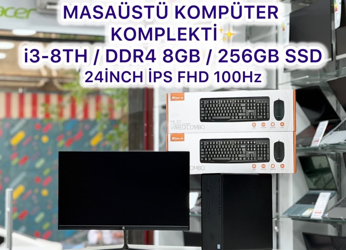 HP Desktop Pro 300 G3 Masaüstü Kompüter Dəsti