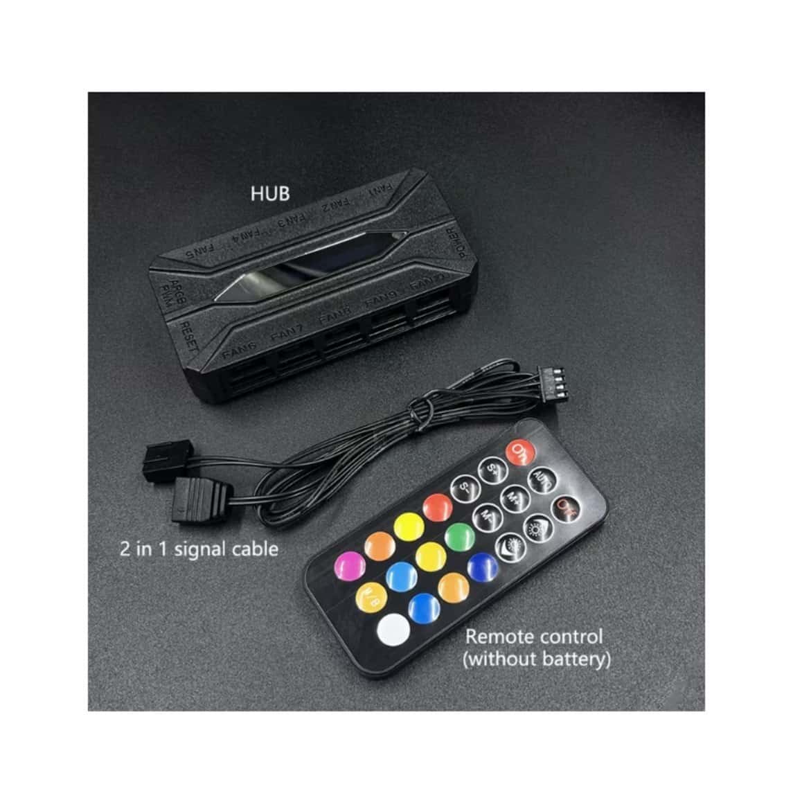 ARGB and PWM 10-port fan controller hub - Tenderyard