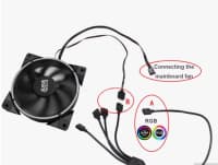 Fan hub 5 portlu ARGB və RGB çevirici — şəkil 5