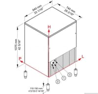 Brezma CB1565A Buz Generatoru 155 kq — şəkil 2