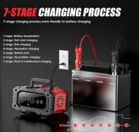 Akkumulyator şarj cihazı Foxsur 10A 12V/24V — şəkil 4