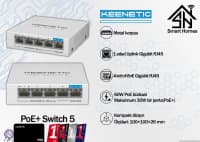 PoE Switch Keenetic PoE+ Switch 9 (KN-4710) Poe + Switch 9 — şəkil 1
