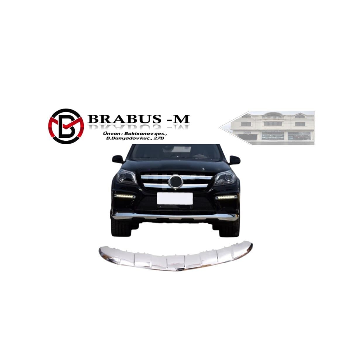 Ön bufer xromu Mercedes W166 GL