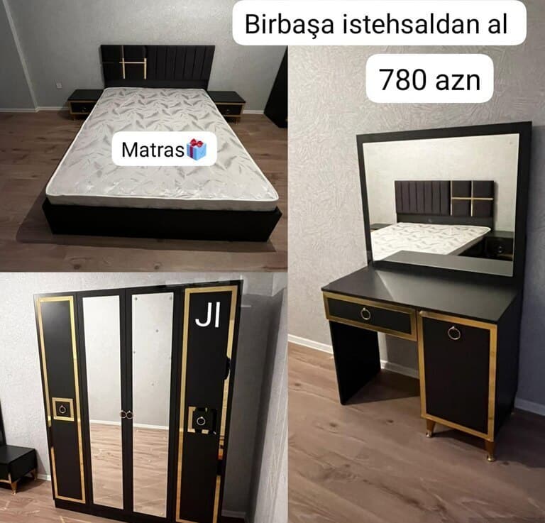 Laminat material yataq otağı dəsti, Qarışıq rəng