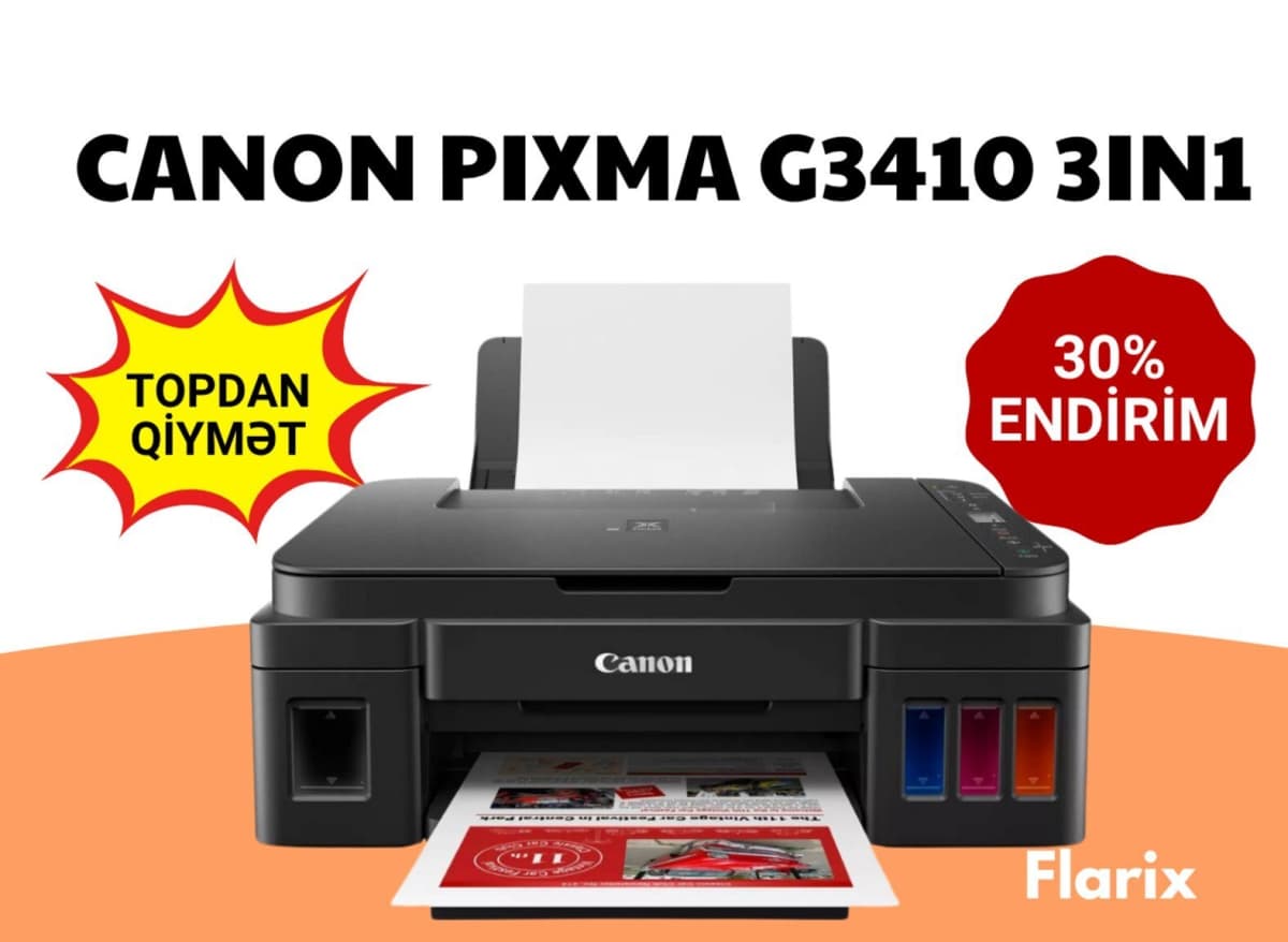 Canon Pixma G3410 3-in-1 Wi-Fi Printer