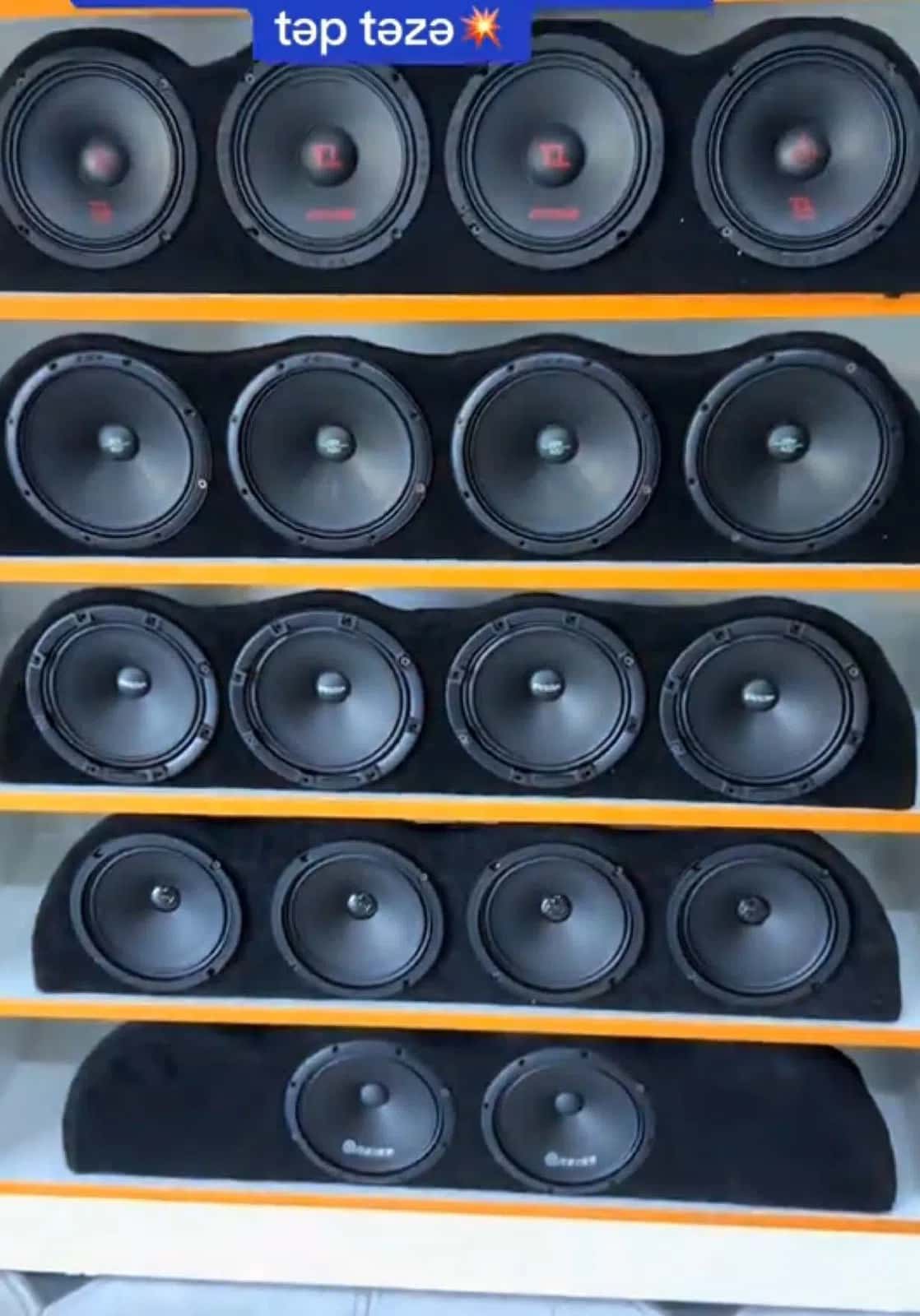 Car audio system speaker podium - Tenderyard
