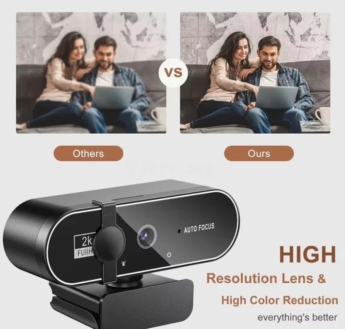 Webcam 4K Full HD with microphone - Tenderyard