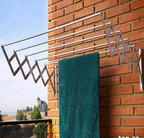 Wall-mounted folding clothes drying rack - Tenderyard