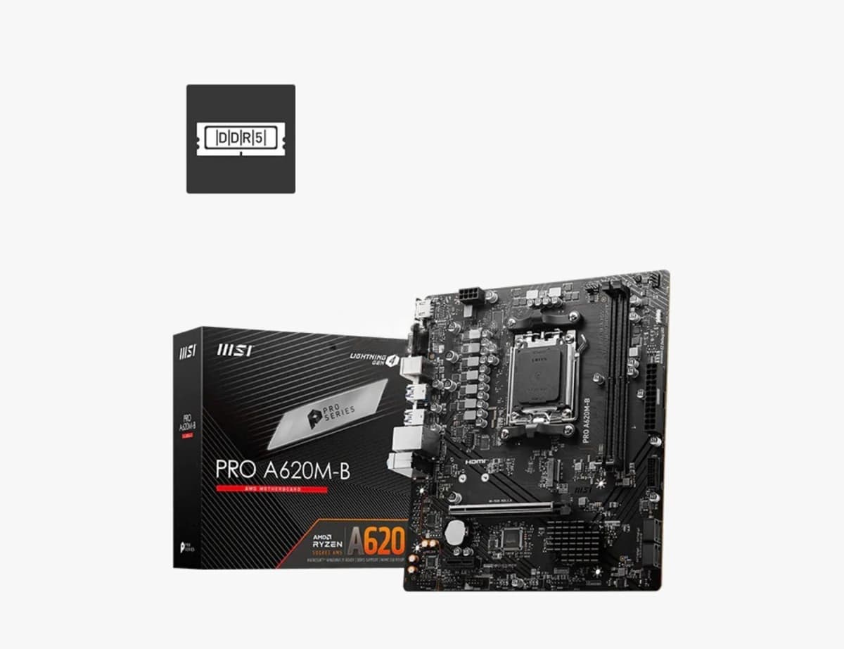 Ana plata MSI PRO A620M-B AM5 DDR5