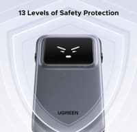 10,000 mAh powerbank, Boz rəng — şəkil 7