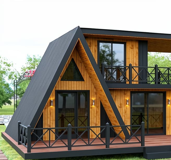 A-Frame Evlərin Tikintisi və Layihələndirilməsi