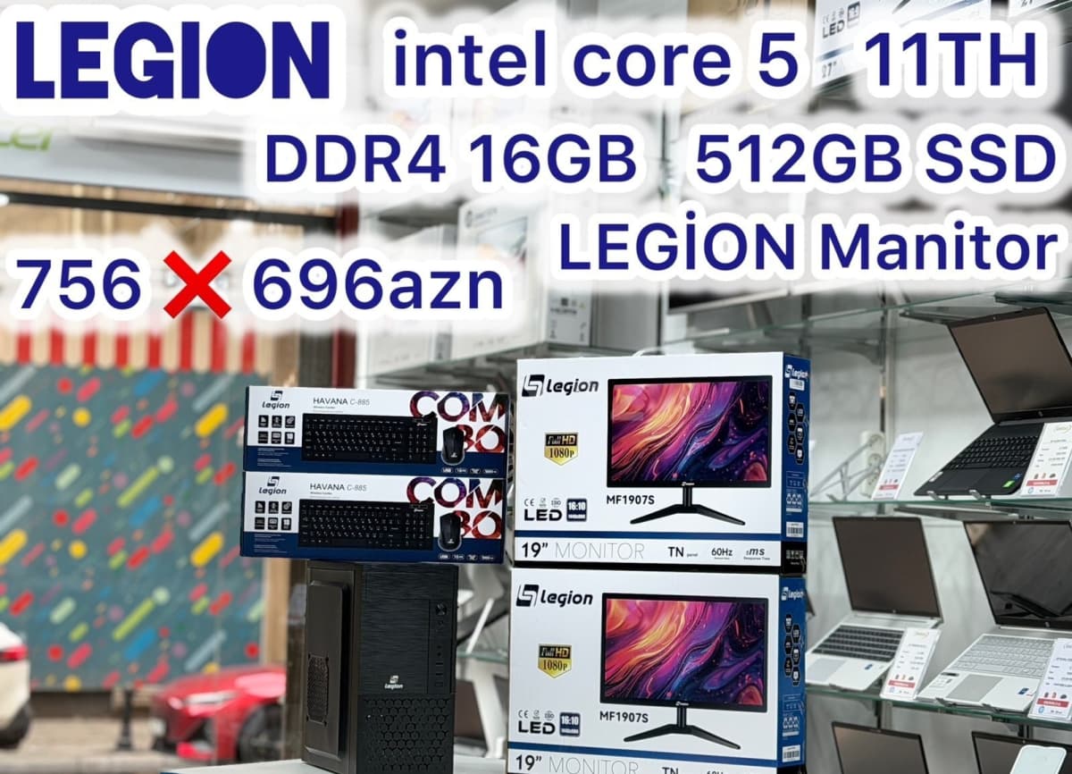 Intel Core i5 11th Masaüstü Kompüter Dəsti