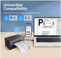 Daşınabilən termal label printer Bluetooth/USB — şəkil 12
