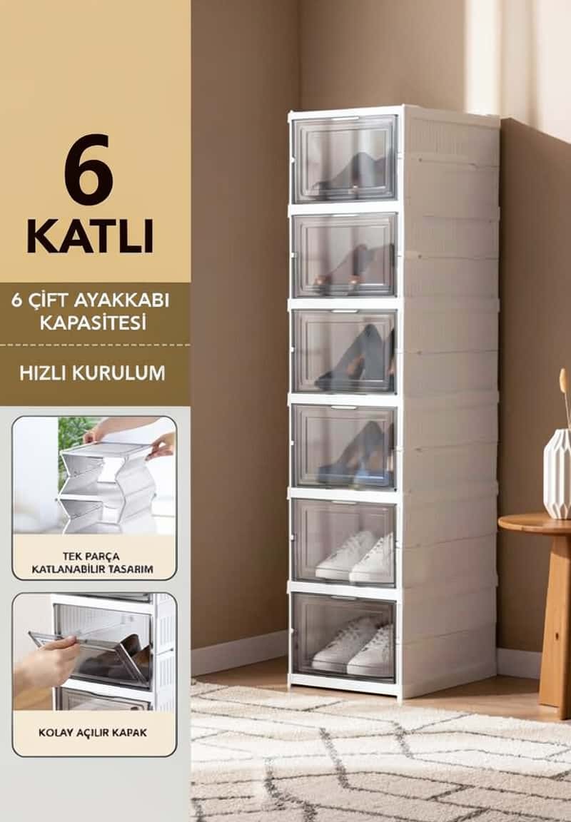Shoe rack 6-tier - Tenderyard