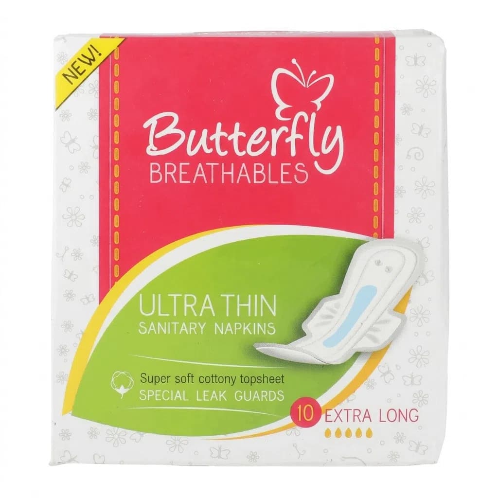Butterfly Breathables Ultra Thin Extra Long 10 ədəd