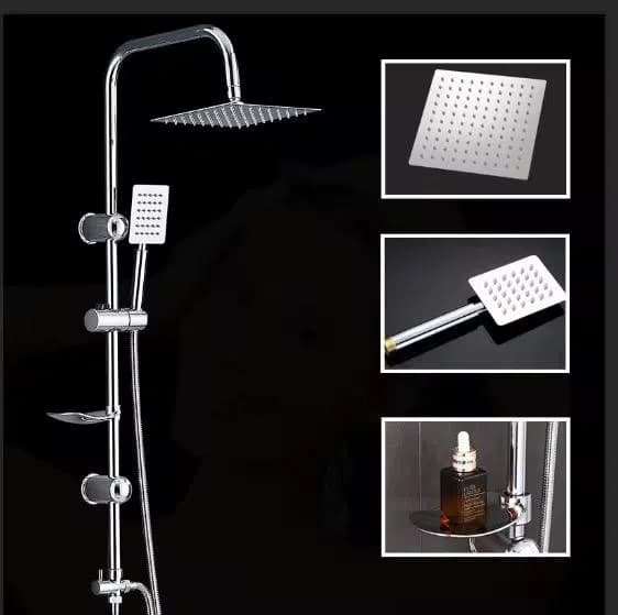 Kvadrat duş başlığı, Gümüşü rəng
