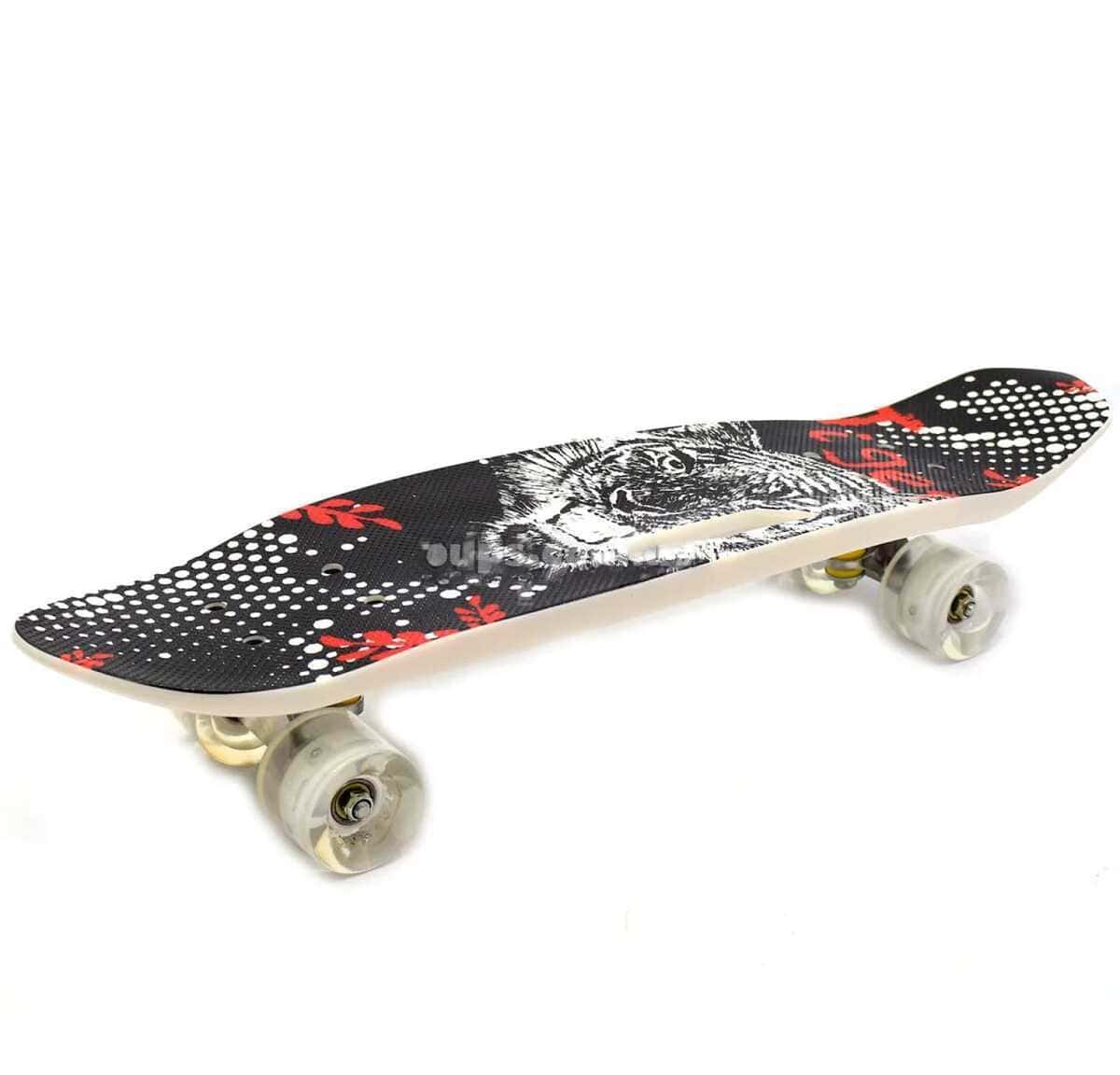 Pennyboard Skateboard with Light-up Wheels - Tenderyard