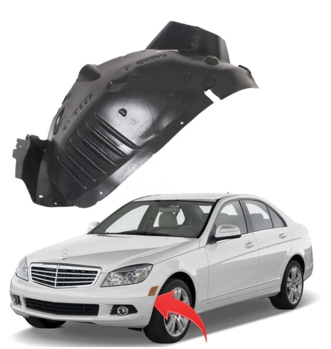 Ön podkrılnik Mercedes C-Class W204 (sol və sağ komplekt)