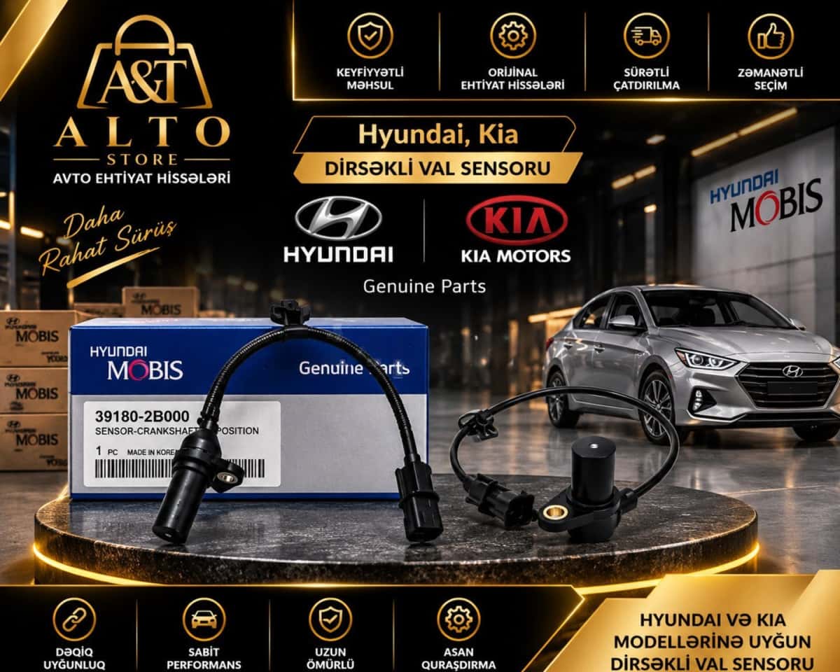 Dirsəkli val sensoru Hyundai və Kia 39180-2b000 - Tenderyard