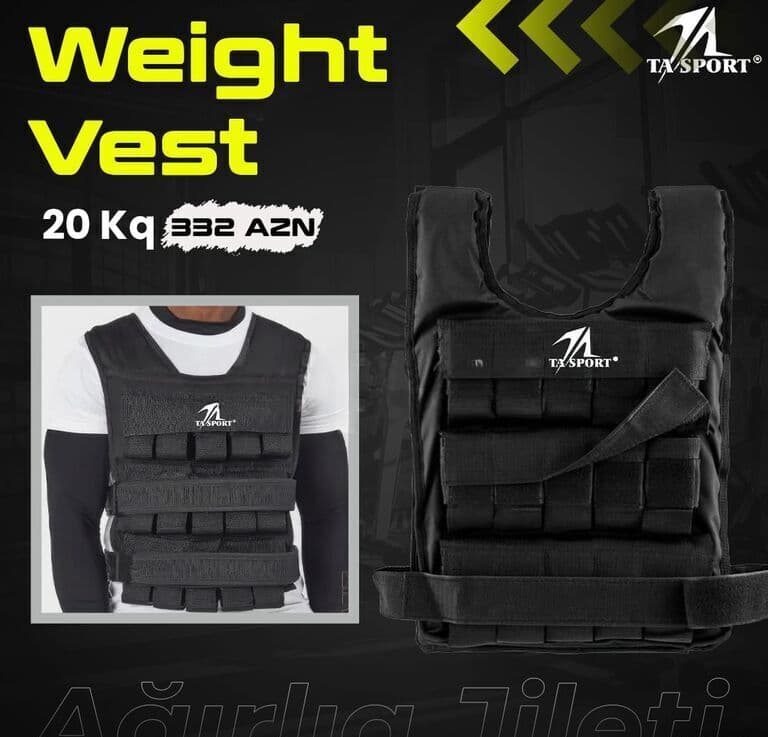 Ağırlıq Jileti (Weight Vest) İdman Avadanlığı