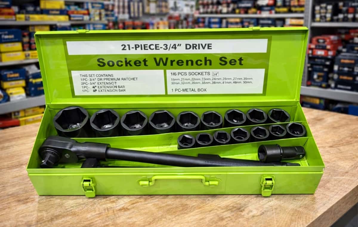 21-piece 3/4 inch socket wrench set - Tenderyard