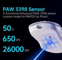 Oyun siçanı Rapoo VT9 Pro Wireless White — şəkil 2