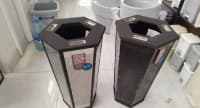 Altıbucaqlı metal zibil qabı 55L — şəkil 2