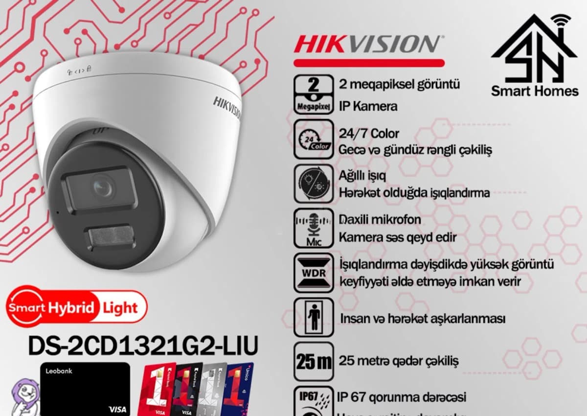 İP kamera Hikvision DS-2CD1321G2-LIU 2MP