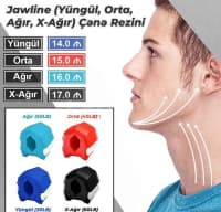 Jaw Exercise Üz, Boyun və Çənə üçün Espander Seti — şəkil 18