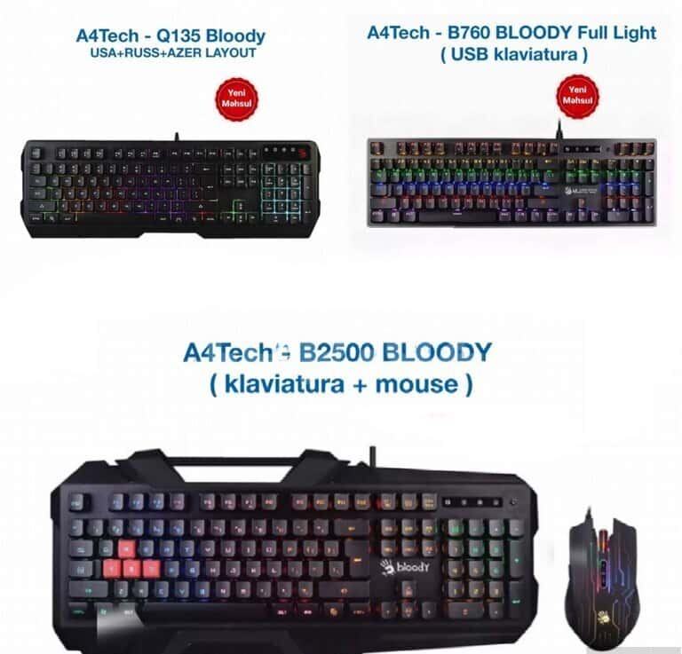 A4Tech Bloody Gaming Keyboards - Tenderyard