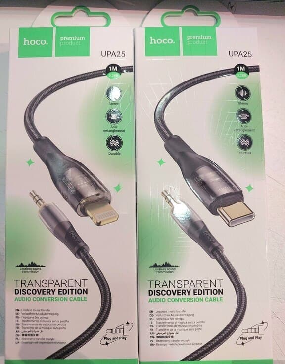 Hoco UPA25 Lightning/Type-C - AUX Audio Kabel